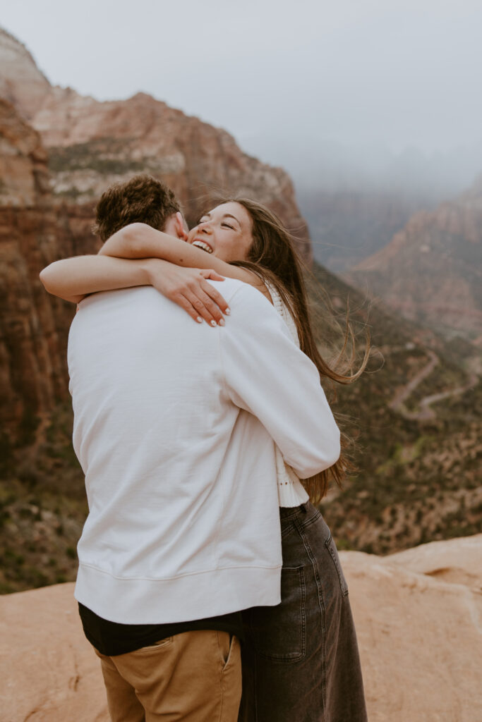 Kylie and Jackson | Zion National Park Engagements | Southern Utah Wedding and Elopement Photographer, Emily Dawn Photo