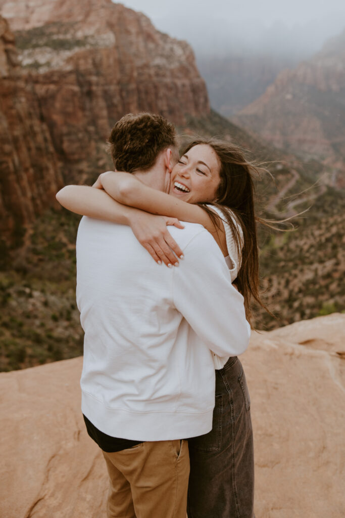 Kylie and Jackson | Zion National Park Engagements | Southern Utah Wedding and Elopement Photographer, Emily Dawn Photo