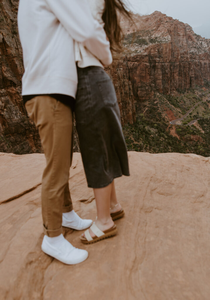 Kylie and Jackson | Zion National Park Engagements | Southern Utah Wedding and Elopement Photographer, Emily Dawn Photo