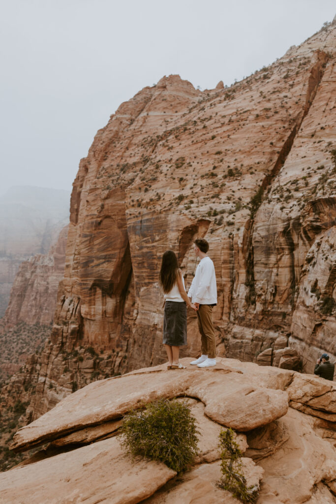 Kylie and Jackson | Zion National Park Engagements | Southern Utah Wedding and Elopement Photographer, Emily Dawn Photo