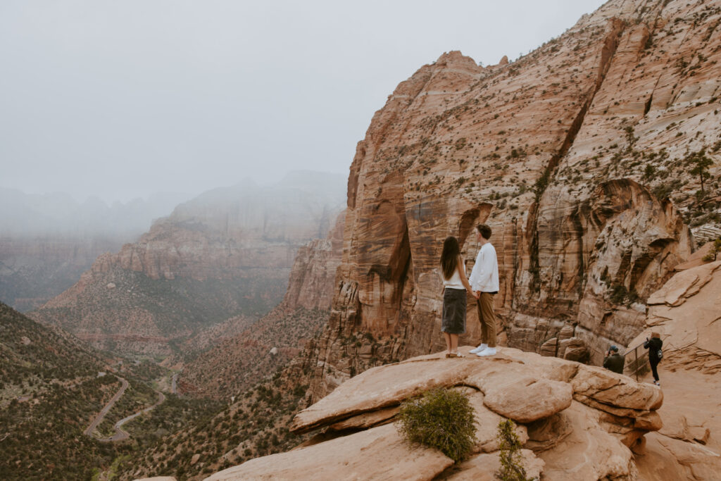 Kylie and Jackson | Zion National Park Engagements | Southern Utah Wedding and Elopement Photographer, Emily Dawn Photo