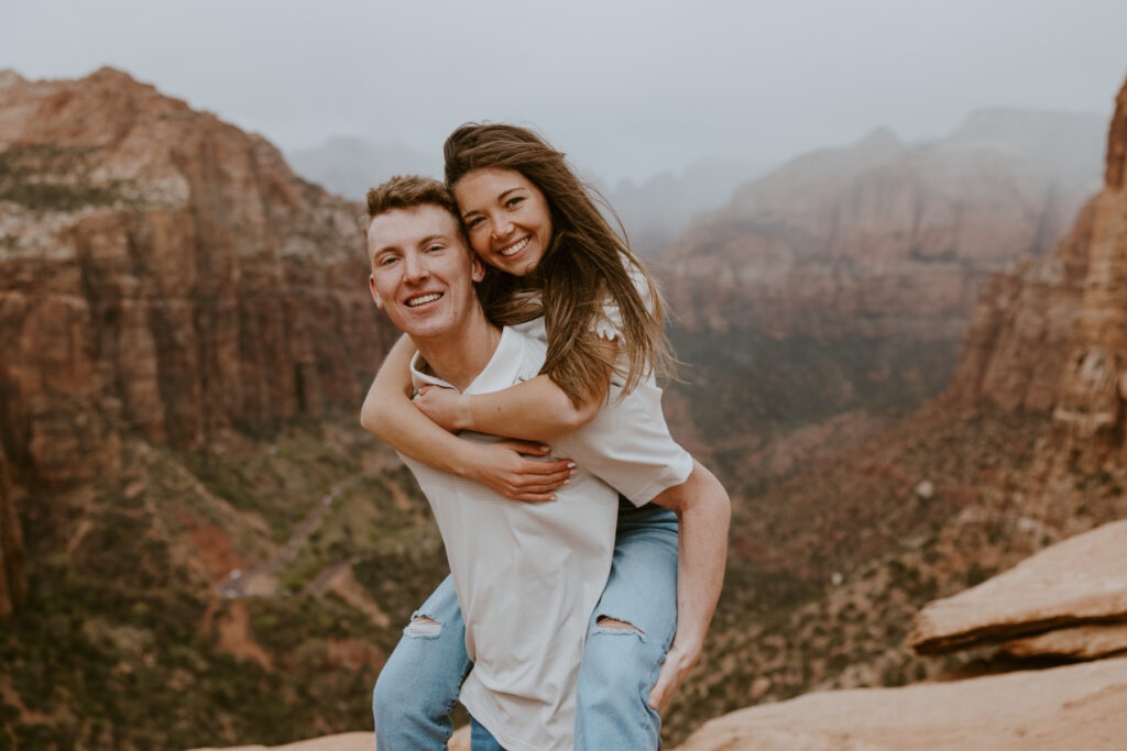 Kylie and Jackson | Zion National Park Engagements | Southern Utah Wedding and Elopement Photographer, Emily Dawn Photo