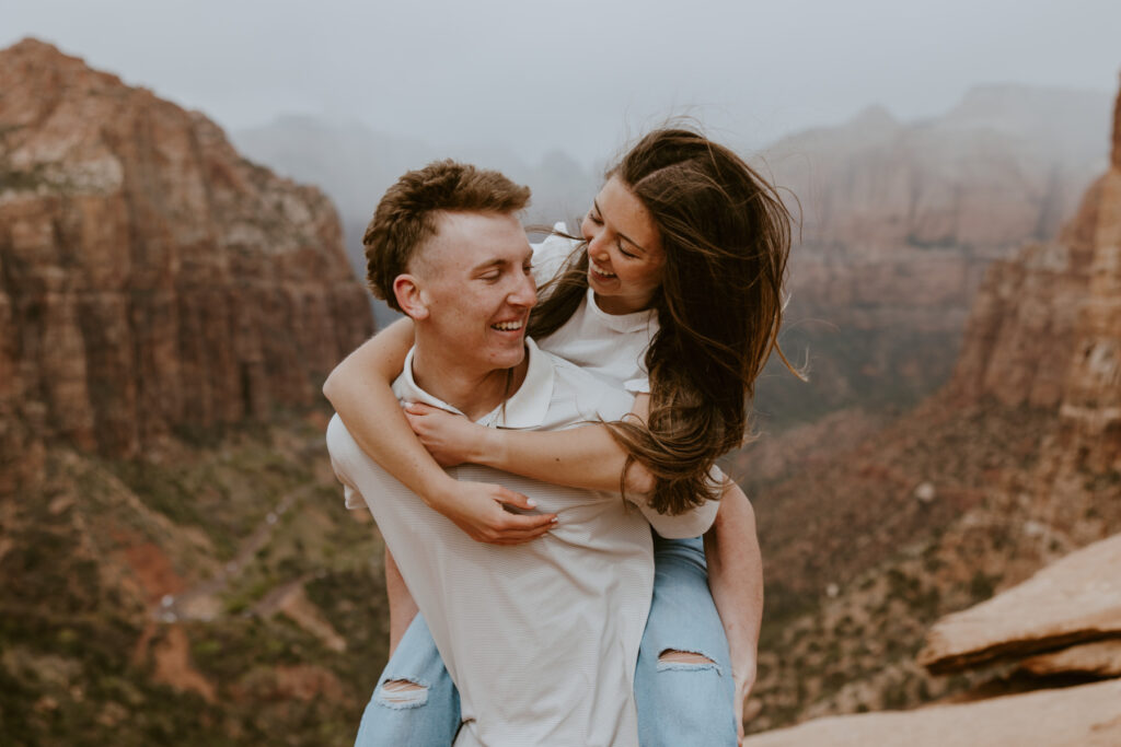 Kylie and Jackson | Zion National Park Engagements | Southern Utah Wedding and Elopement Photographer, Emily Dawn Photo