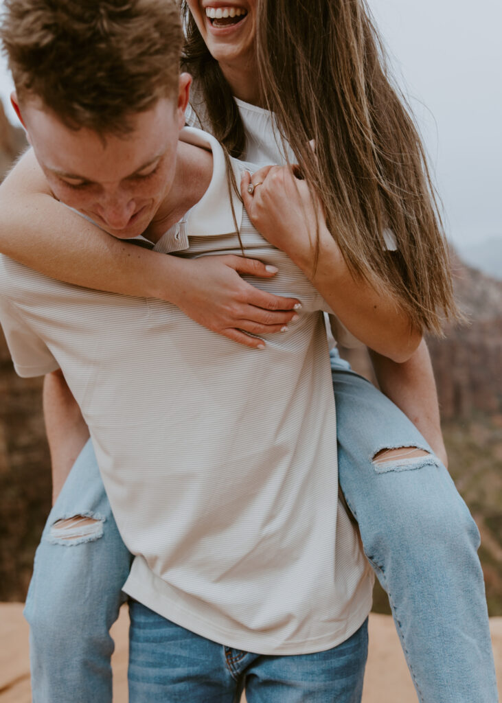 Kylie and Jackson | Zion National Park Engagements | Southern Utah Wedding and Elopement Photographer, Emily Dawn Photo