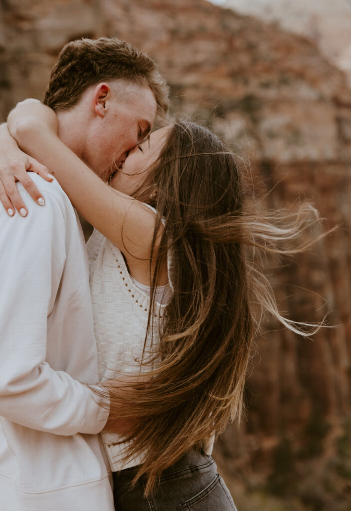 Kylie and Jackson | Zion National Park Engagements | Southern Utah Wedding and Elopement Photographer, Emily Dawn Photo