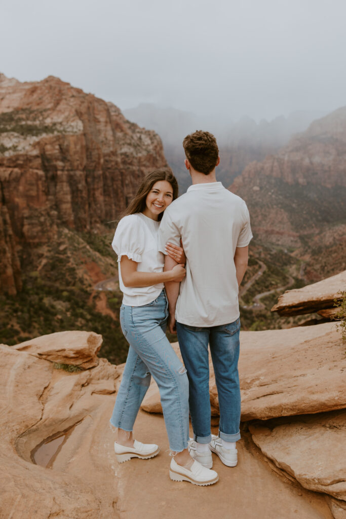 Kylie and Jackson | Zion National Park Engagements | Southern Utah Wedding and Elopement Photographer, Emily Dawn Photo