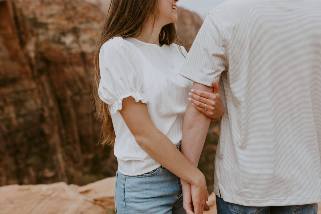 Kylie and Jackson | Zion National Park Engagements | Southern Utah Wedding and Elopement Photographer, Emily Dawn Photo