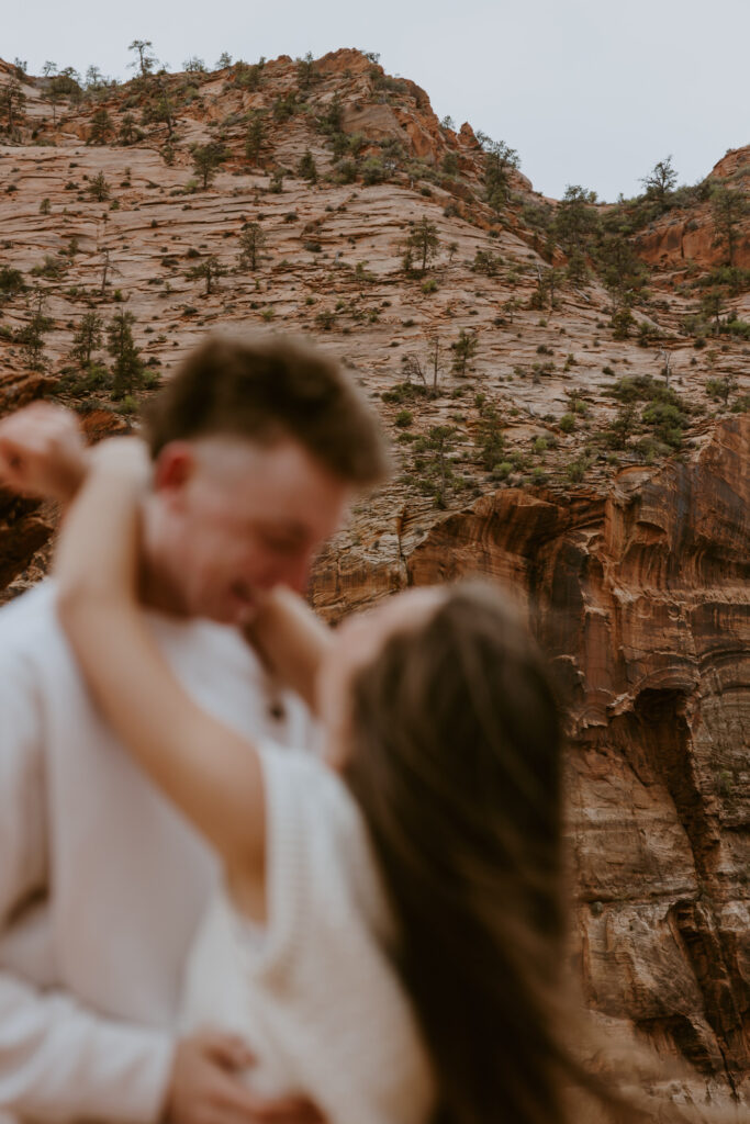 Kylie and Jackson | Zion National Park Engagements | Southern Utah Wedding and Elopement Photographer, Emily Dawn Photo