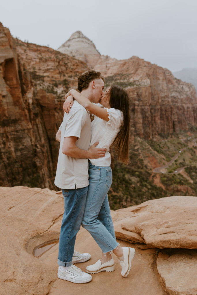 Kylie and Jackson | Zion National Park Engagements | Southern Utah Wedding and Elopement Photographer, Emily Dawn Photo