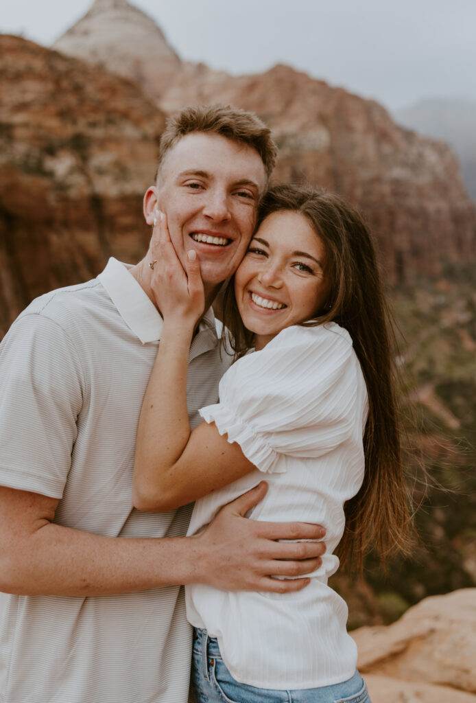 Kylie and Jackson | Zion National Park Engagements | Southern Utah Wedding and Elopement Photographer, Emily Dawn Photo