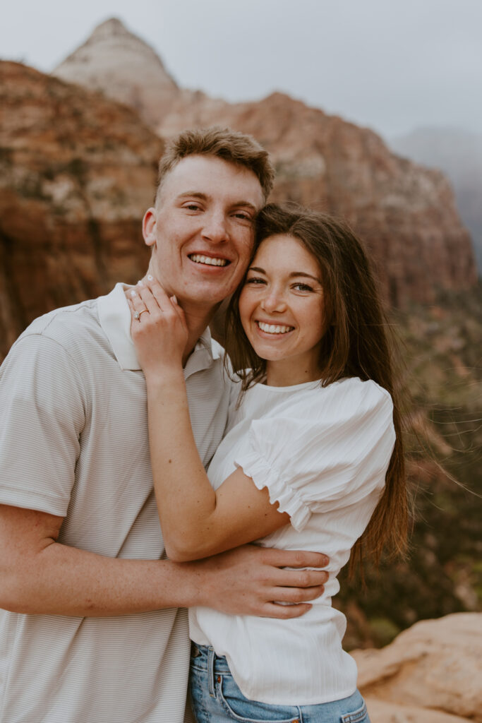 Kylie and Jackson | Zion National Park Engagements | Southern Utah Wedding and Elopement Photographer, Emily Dawn Photo