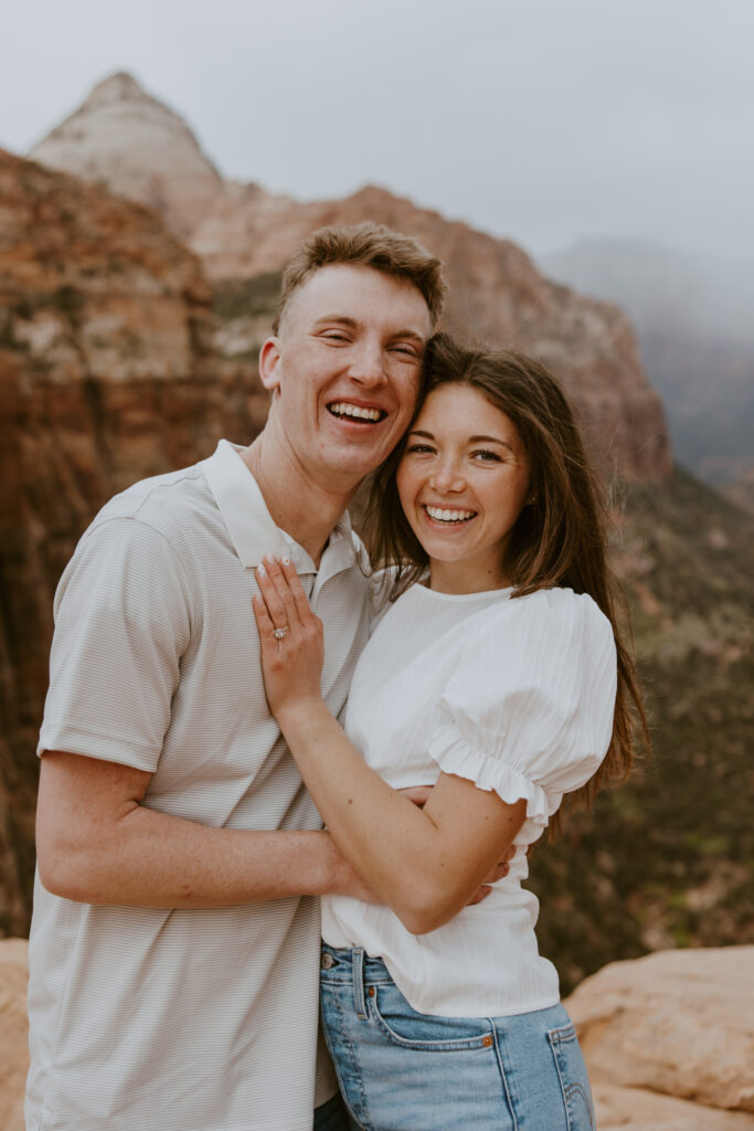 Kylie and Jackson | Zion National Park Engagements | Southern Utah Wedding and Elopement Photographer, Emily Dawn Photo