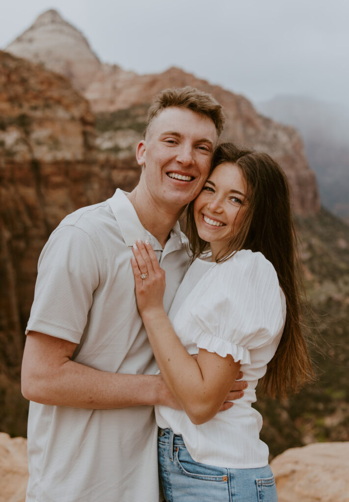 Kylie and Jackson | Zion National Park Engagements | Southern Utah Wedding and Elopement Photographer, Emily Dawn Photo