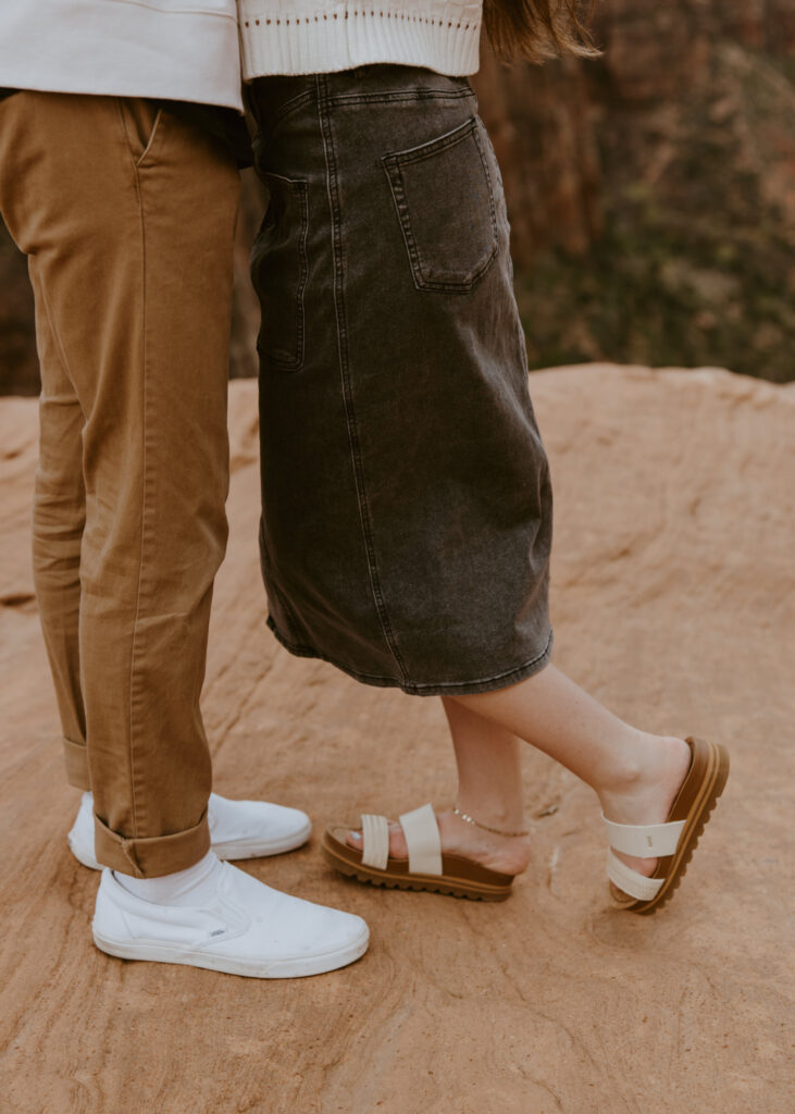 Kylie and Jackson | Zion National Park Engagements | Southern Utah Wedding and Elopement Photographer, Emily Dawn Photo