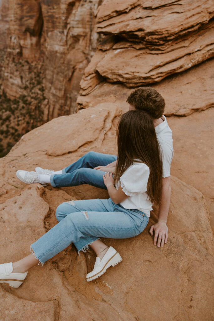 Kylie and Jackson | Zion National Park Engagements | Southern Utah Wedding and Elopement Photographer, Emily Dawn Photo