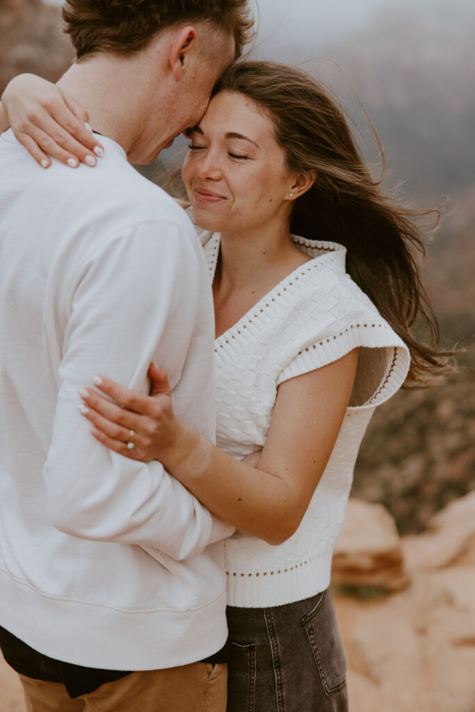 Kylie and Jackson | Zion National Park Engagements | Southern Utah Wedding and Elopement Photographer, Emily Dawn Photo