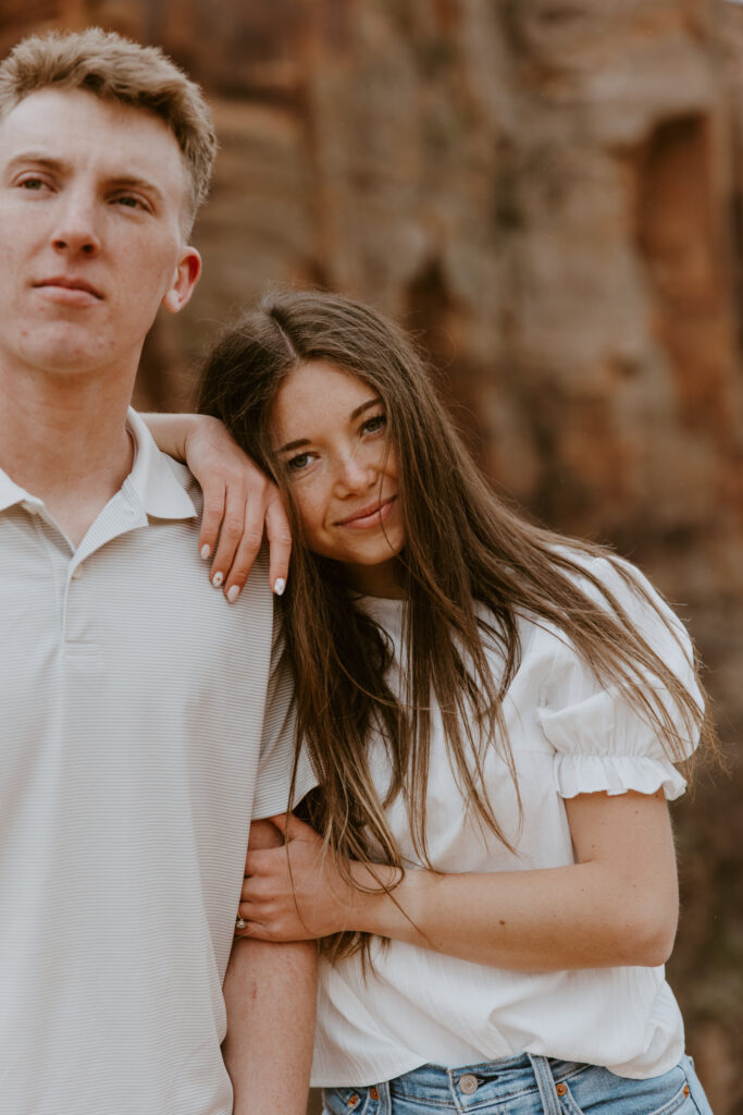 Kylie and Jackson | Zion National Park Engagements | Southern Utah Wedding and Elopement Photographer, Emily Dawn Photo