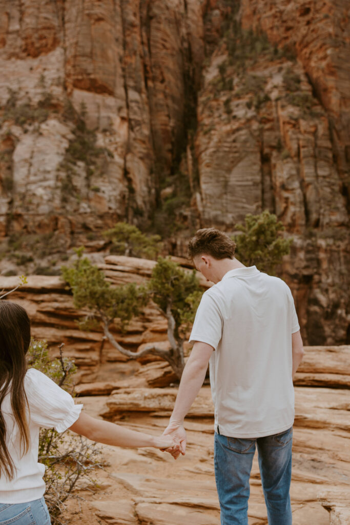 Kylie and Jackson | Zion National Park Engagements | Southern Utah Wedding and Elopement Photographer, Emily Dawn Photo