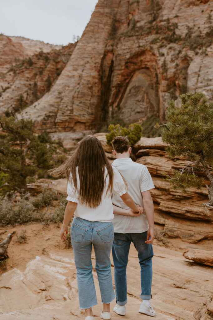 Kylie and Jackson | Zion National Park Engagements | Southern Utah Wedding and Elopement Photographer, Emily Dawn Photo