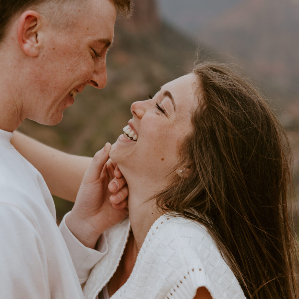 Kylie and Jackson | Zion National Park Engagements | Southern Utah Wedding and Elopement Photographer, Emily Dawn Photo