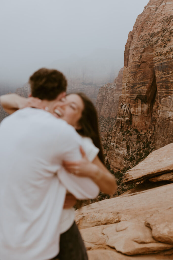 Kylie and Jackson | Zion National Park Engagements | Southern Utah Wedding and Elopement Photographer, Emily Dawn Photo