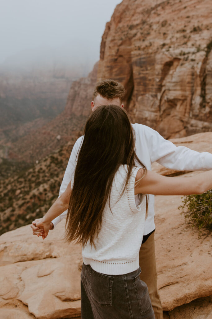 Kylie and Jackson | Zion National Park Engagements | Southern Utah Wedding and Elopement Photographer, Emily Dawn Photo