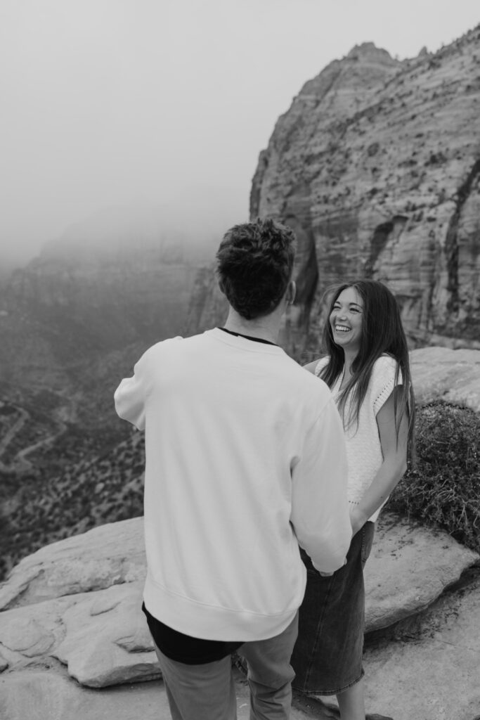 Kylie and Jackson | Zion National Park Engagements | Southern Utah Wedding and Elopement Photographer, Emily Dawn Photo