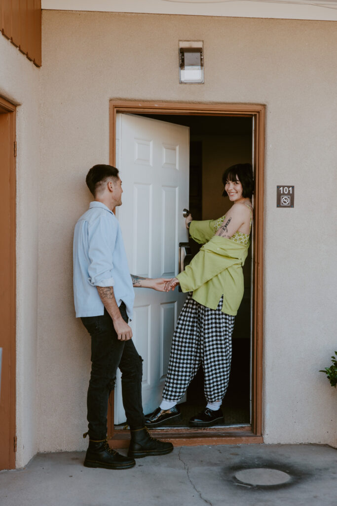 Caitlyn and Kolby | St. George, Utah Vintage Motel Couples Photoshoot | Southern Utah Wedding and Elopement Photographer, Emily Dawn Photo