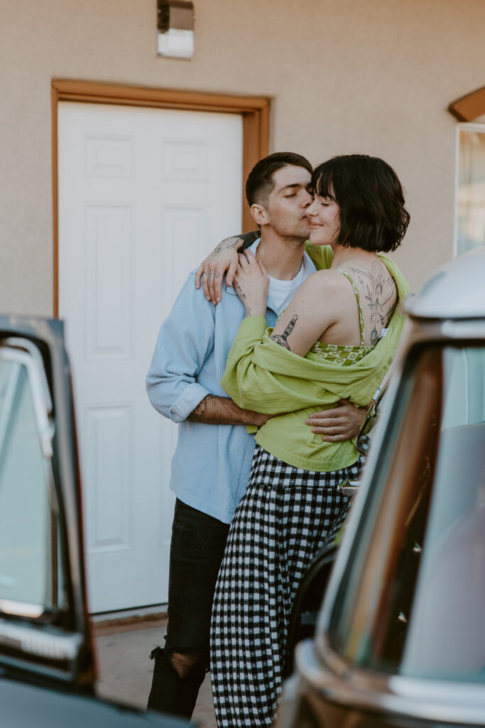 Caitlyn and Kolby | St. George, Utah Vintage Motel Couples Photoshoot | Southern Utah Wedding and Elopement Photographer, Emily Dawn Photo