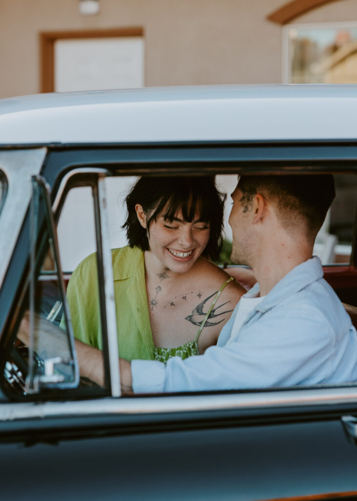 Caitlyn and Kolby | St. George, Utah Vintage Motel Couples Photoshoot | Southern Utah Wedding and Elopement Photographer, Emily Dawn Photo