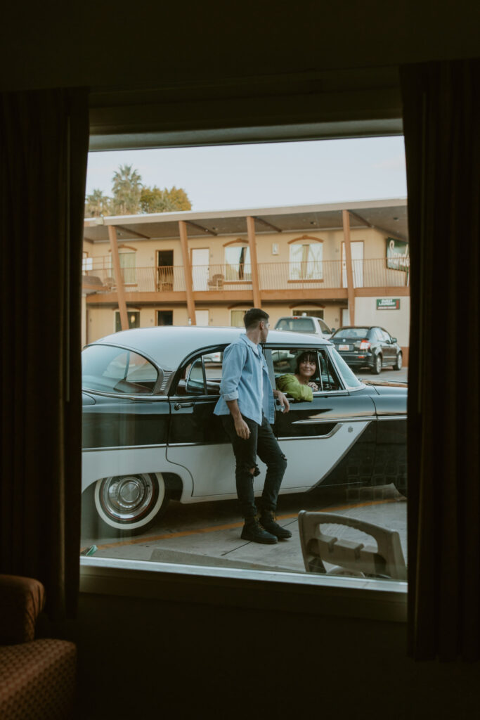 Caitlyn and Kolby | St. George, Utah Vintage Motel Couples Photoshoot | Southern Utah Wedding and Elopement Photographer, Emily Dawn Photo