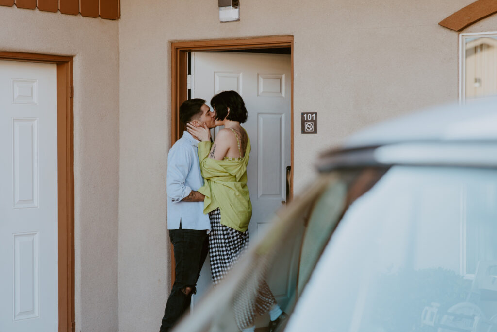 Caitlyn and Kolby | St. George, Utah Vintage Motel Couples Photoshoot | Southern Utah Wedding and Elopement Photographer, Emily Dawn Photo