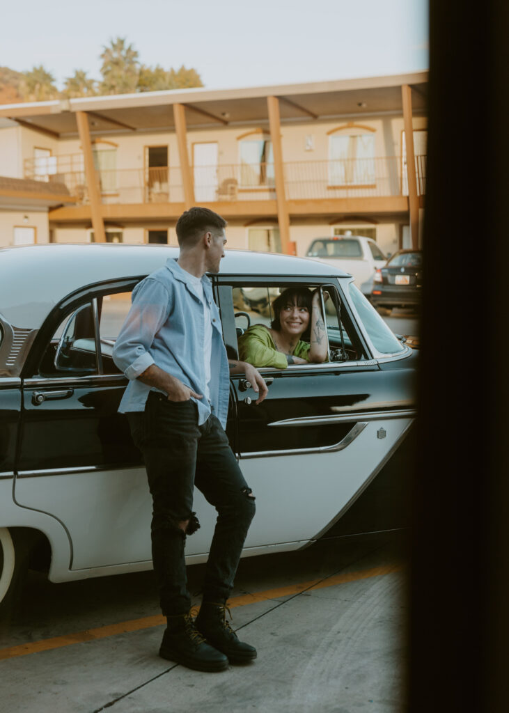 Caitlyn and Kolby | St. George, Utah Vintage Motel Couples Photoshoot | Southern Utah Wedding and Elopement Photographer, Emily Dawn Photo