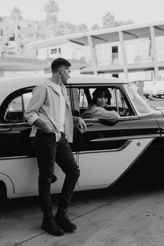 Caitlyn and Kolby | St. George, Utah Vintage Motel Couples Photoshoot | Southern Utah Wedding and Elopement Photographer, Emily Dawn Photo