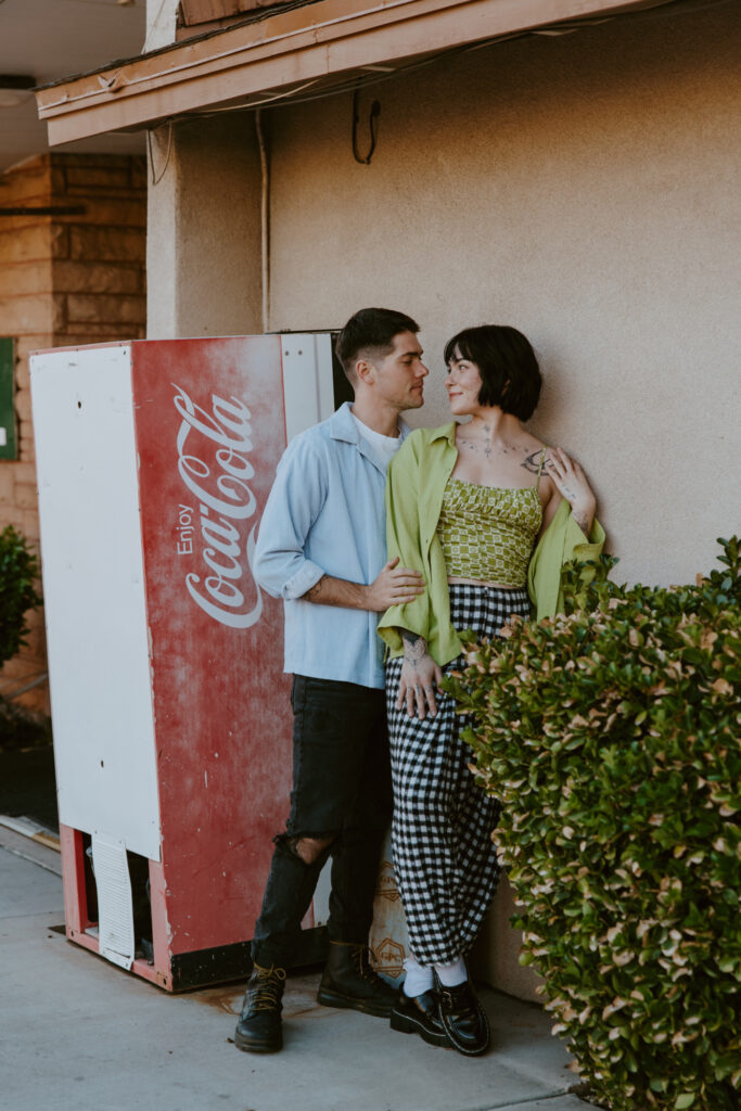 Caitlyn and Kolby | St. George, Utah Vintage Motel Couples Photoshoot | Southern Utah Wedding and Elopement Photographer, Emily Dawn Photo