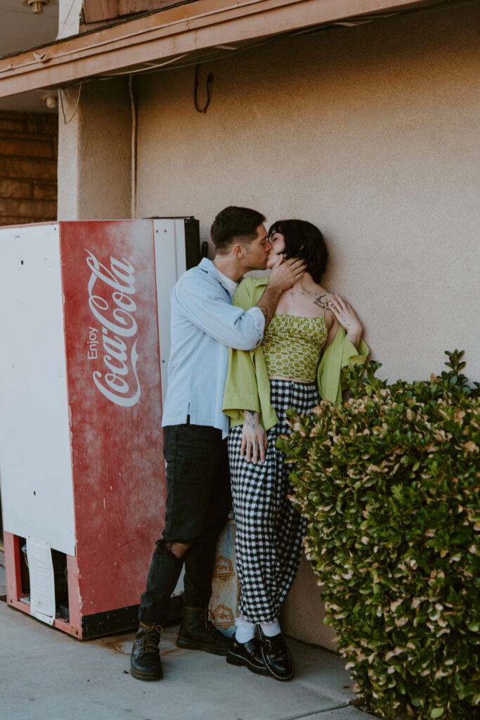 Caitlyn and Kolby | St. George, Utah Vintage Motel Couples Photoshoot | Southern Utah Wedding and Elopement Photographer, Emily Dawn Photo