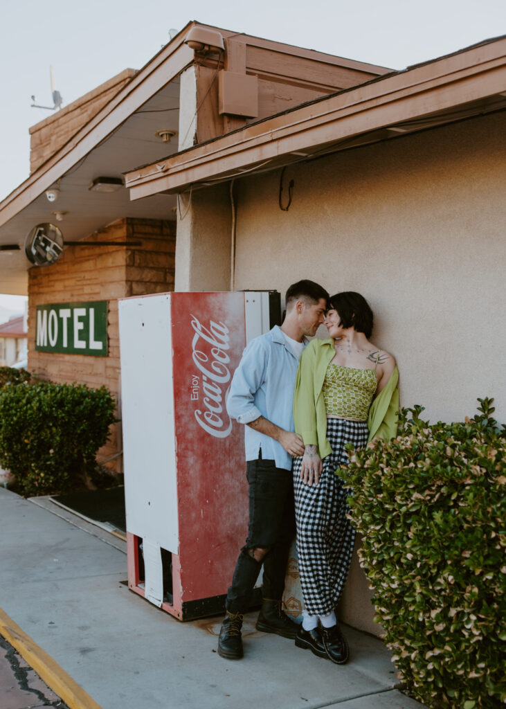 Caitlyn and Kolby | St. George, Utah Vintage Motel Couples Photoshoot | Southern Utah Wedding and Elopement Photographer, Emily Dawn Photo