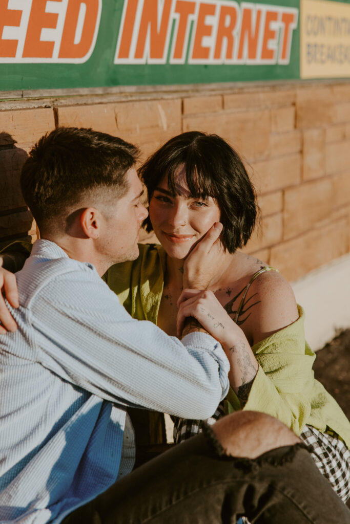 Caitlyn and Kolby | St. George, Utah Vintage Motel Couples Photoshoot | Southern Utah Wedding and Elopement Photographer, Emily Dawn Photo