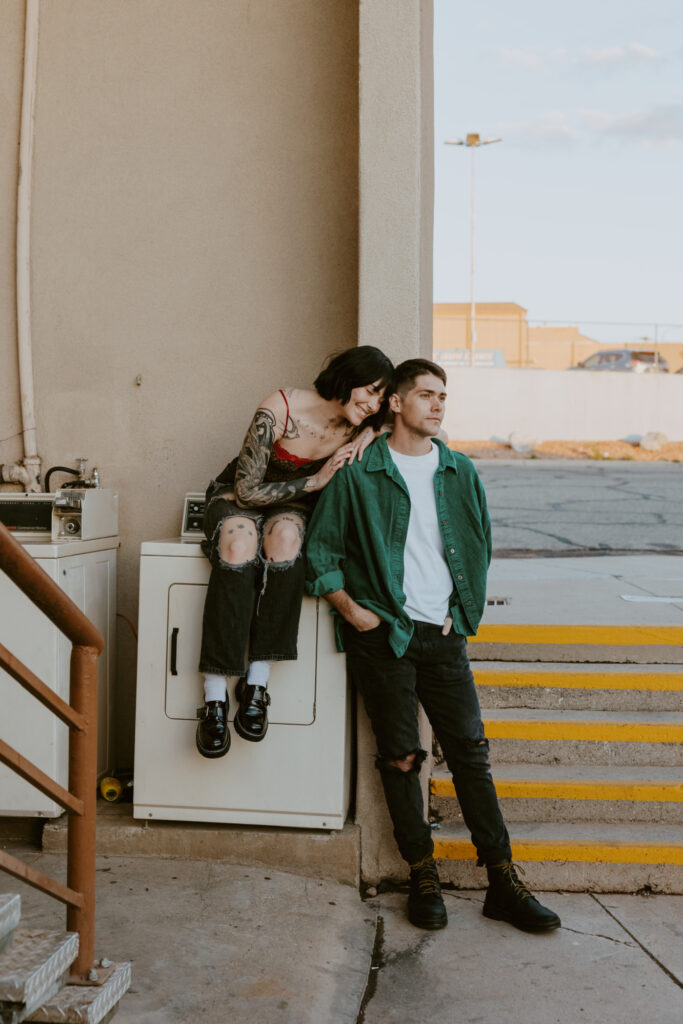 Caitlyn and Kolby | St. George, Utah Vintage Motel Couples Photoshoot | Southern Utah Wedding and Elopement Photographer, Emily Dawn Photo