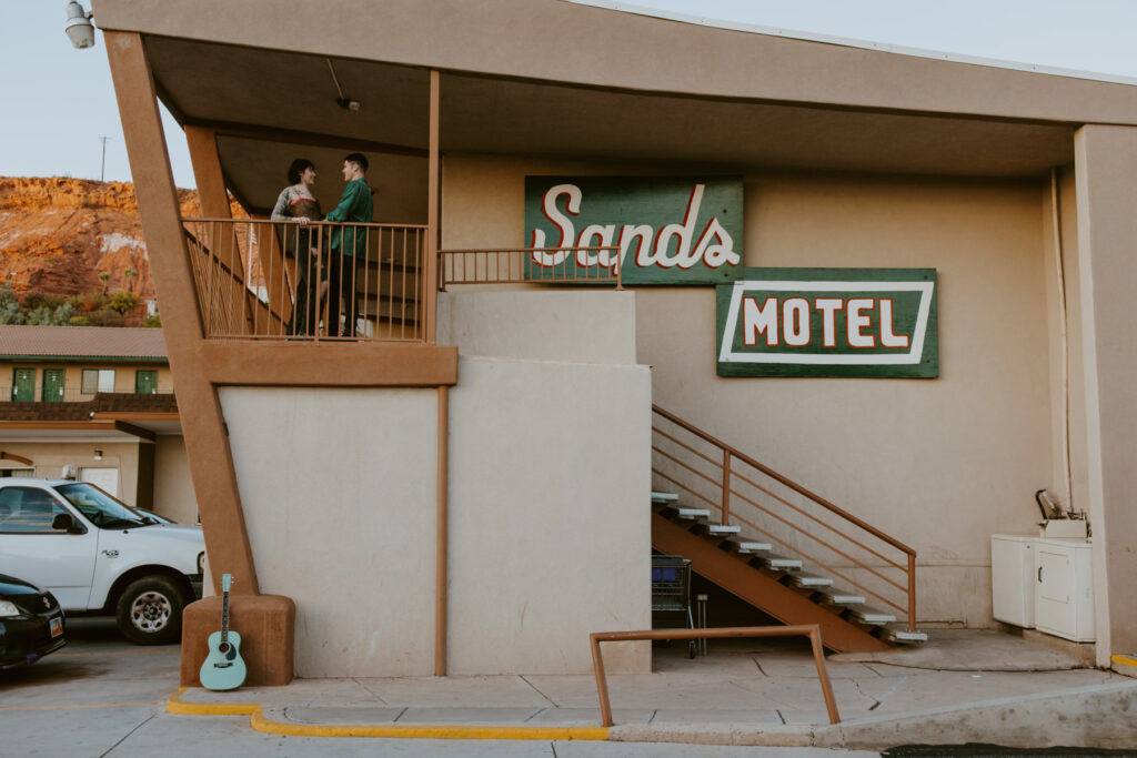 Caitlyn and Kolby | St. George, Utah Vintage Motel Couples Photoshoot | Southern Utah Wedding and Elopement Photographer, Emily Dawn Photo