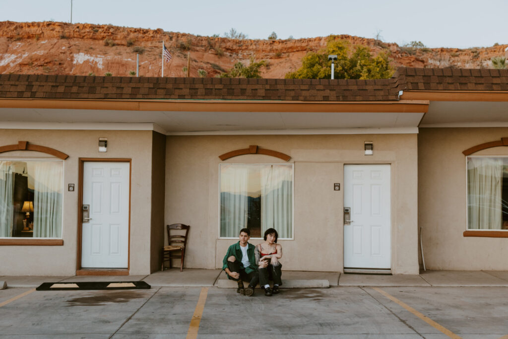 Caitlyn and Kolby | St. George, Utah Vintage Motel Couples Photoshoot | Southern Utah Wedding and Elopement Photographer, Emily Dawn Photo