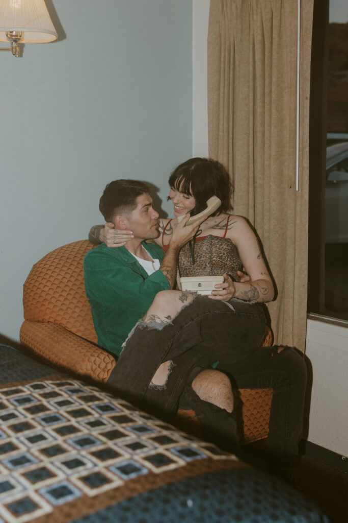 Caitlyn and Kolby | St. George, Utah Vintage Motel Couples Photoshoot | Southern Utah Wedding and Elopement Photographer, Emily Dawn Photo