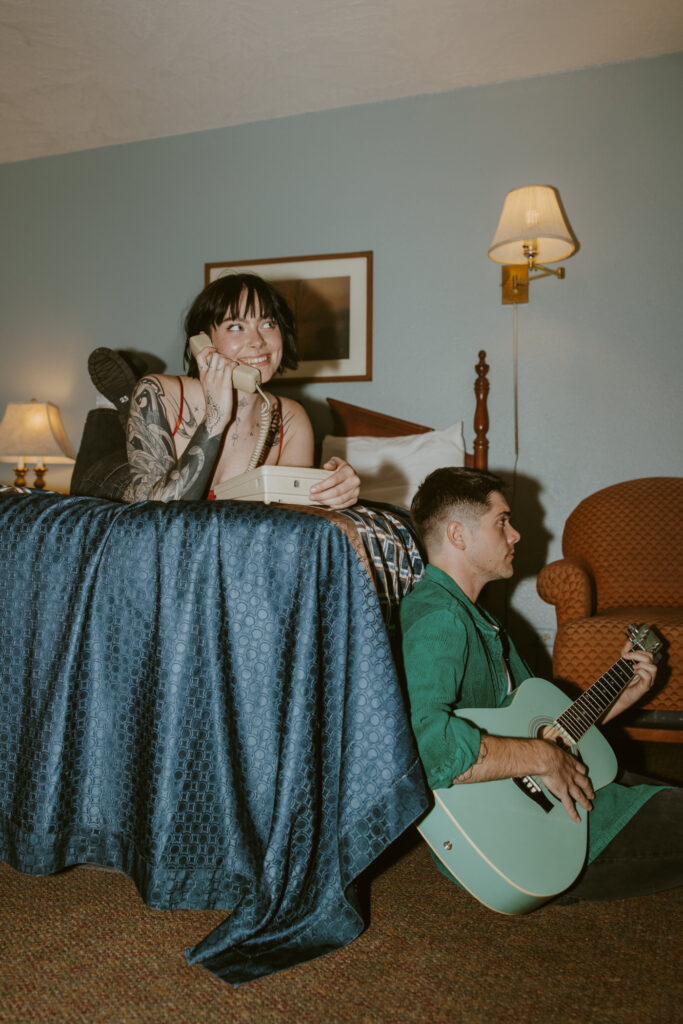 Caitlyn and Kolby | St. George, Utah Vintage Motel Couples Photoshoot | Southern Utah Wedding and Elopement Photographer, Emily Dawn Photo