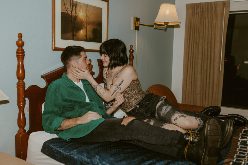 Caitlyn and Kolby | St. George, Utah Vintage Motel Couples Photoshoot | Southern Utah Wedding and Elopement Photographer, Emily Dawn Photo