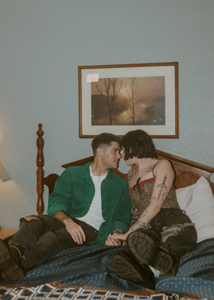 Caitlyn and Kolby | St. George, Utah Vintage Motel Couples Photoshoot | Southern Utah Wedding and Elopement Photographer, Emily Dawn Photo