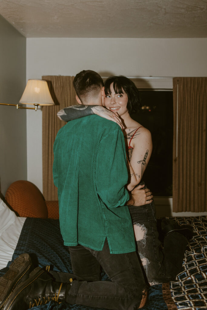 Caitlyn and Kolby | St. George, Utah Vintage Motel Couples Photoshoot | Southern Utah Wedding and Elopement Photographer, Emily Dawn Photo