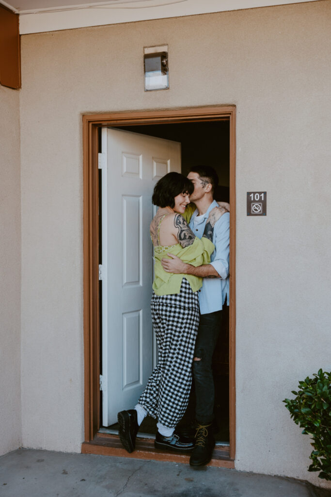 Caitlyn and Kolby | St. George, Utah Vintage Motel Couples Photoshoot | Southern Utah Wedding and Elopement Photographer, Emily Dawn Photo