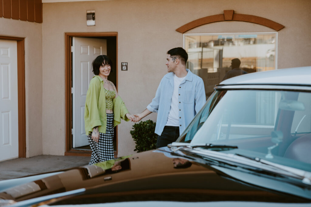 Caitlyn and Kolby | St. George, Utah Vintage Motel Couples Photoshoot | Southern Utah Wedding and Elopement Photographer, Emily Dawn Photo