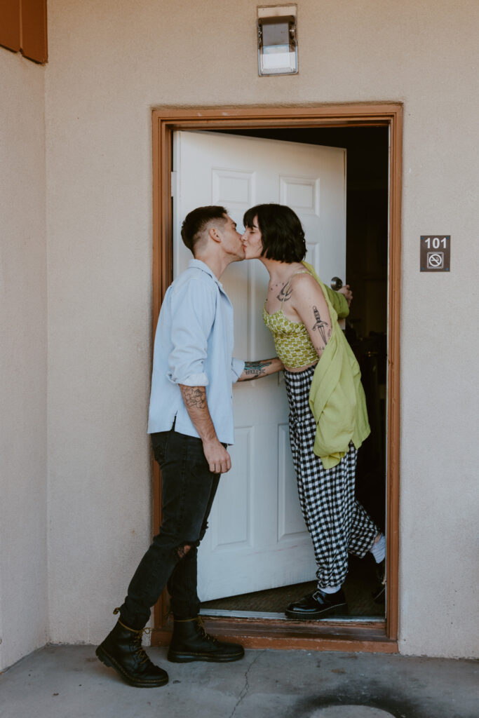 Caitlyn and Kolby | St. George, Utah Vintage Motel Couples Photoshoot | Southern Utah Wedding and Elopement Photographer, Emily Dawn Photo