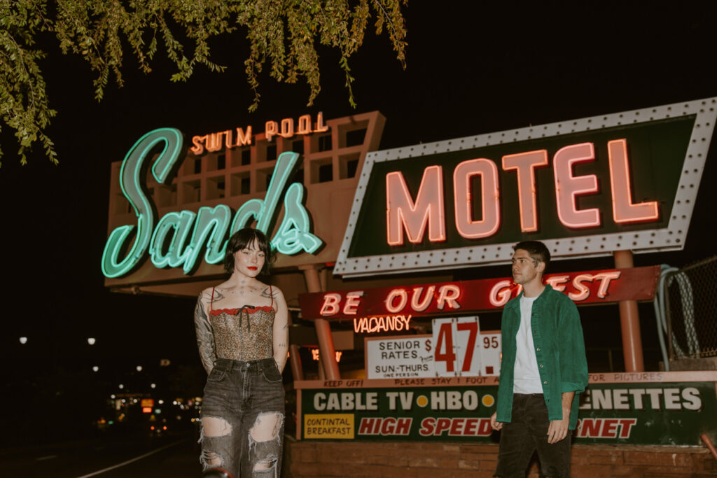 Caitlyn and Kolby | St. George, Utah Vintage Motel Couples Photoshoot | Southern Utah Wedding and Elopement Photographer, Emily Dawn Photo